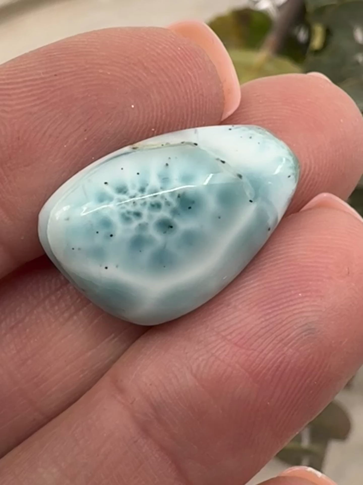 Larimar Cabochon | Ocean Blue Crystals for Jewellery & Craft