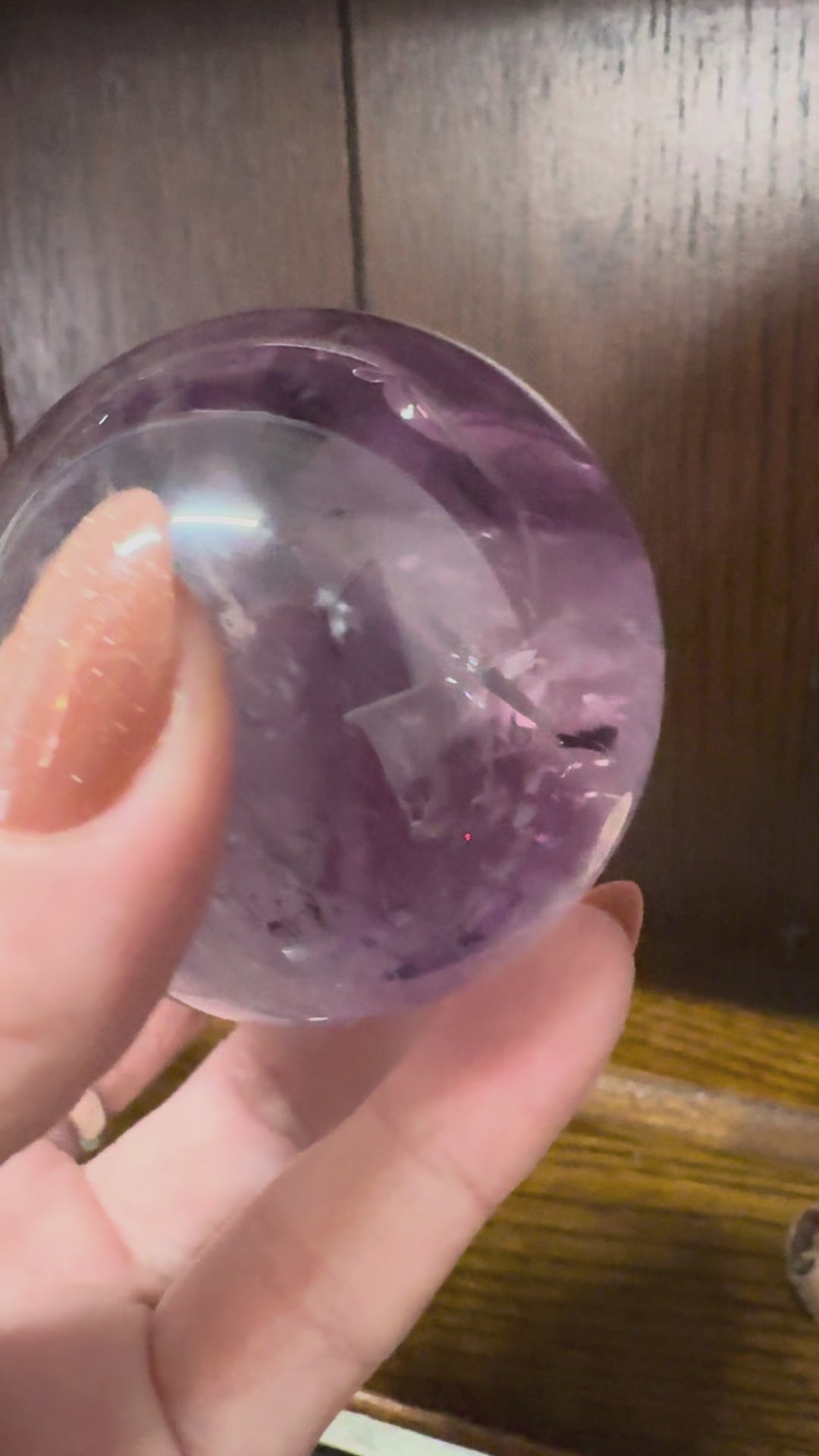 Amethyst Sphere 6cm – Crystal of Peace, Intuition & Spiritual Healing