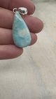Larimar Pendant #2 – 7.56g (4.5x1.8cm) – .925 Silver – Stone of Calm, Communication & Divine Feminine Flow