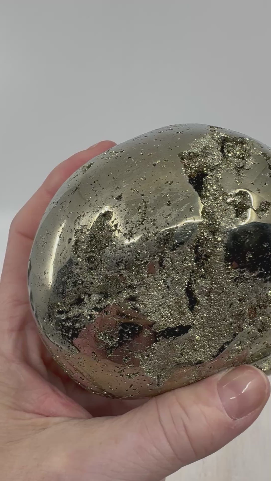 Pyrite Skull Carving #2 - 1.34kilos - Protection & Energy