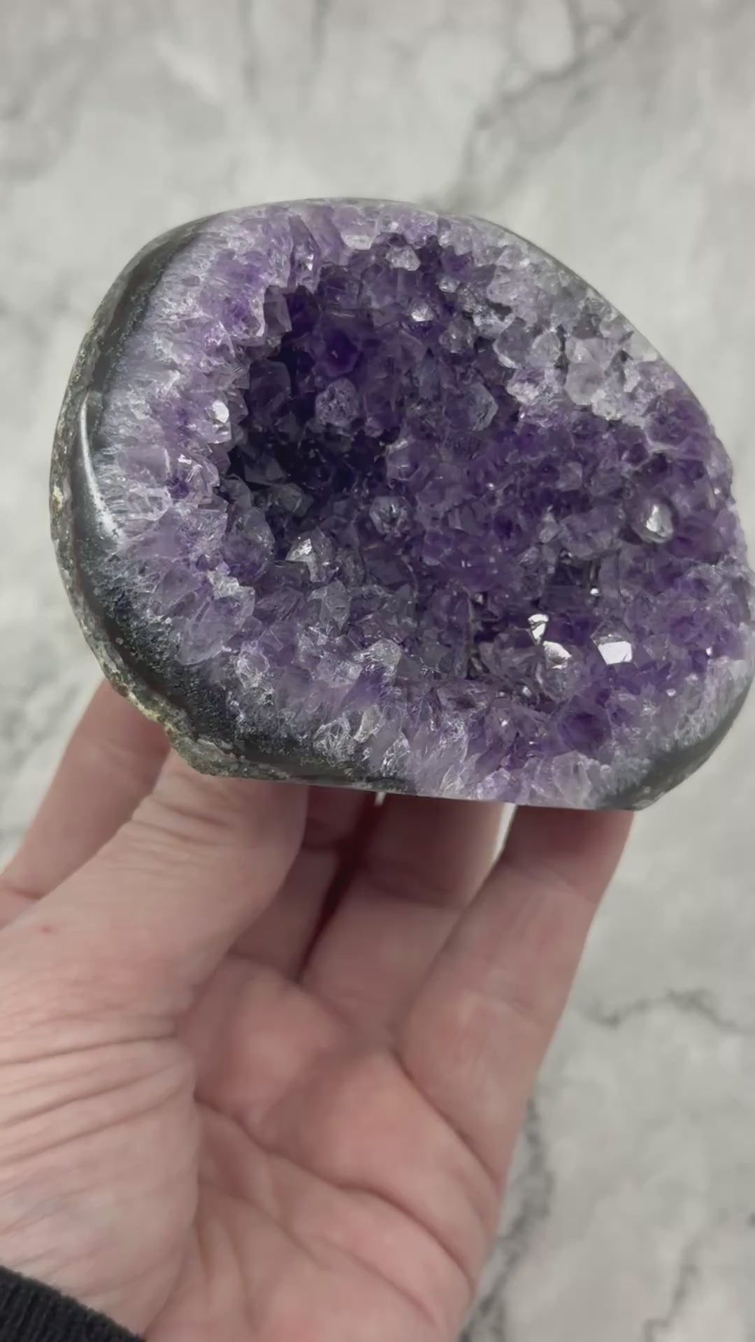 Amethyst Cluster 266g “I trust my intuition and allow it to guide me each day”