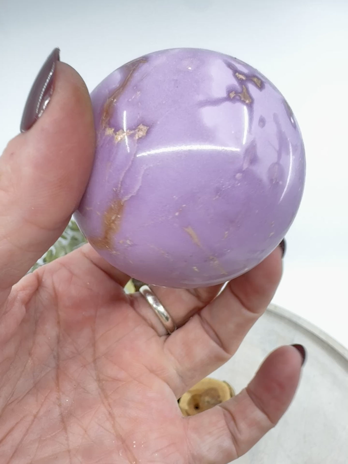 Phosphosiderite Sphere – Stone of Serenity, Spiritual Growth & Higher Connection | 302g Crystal Sphere