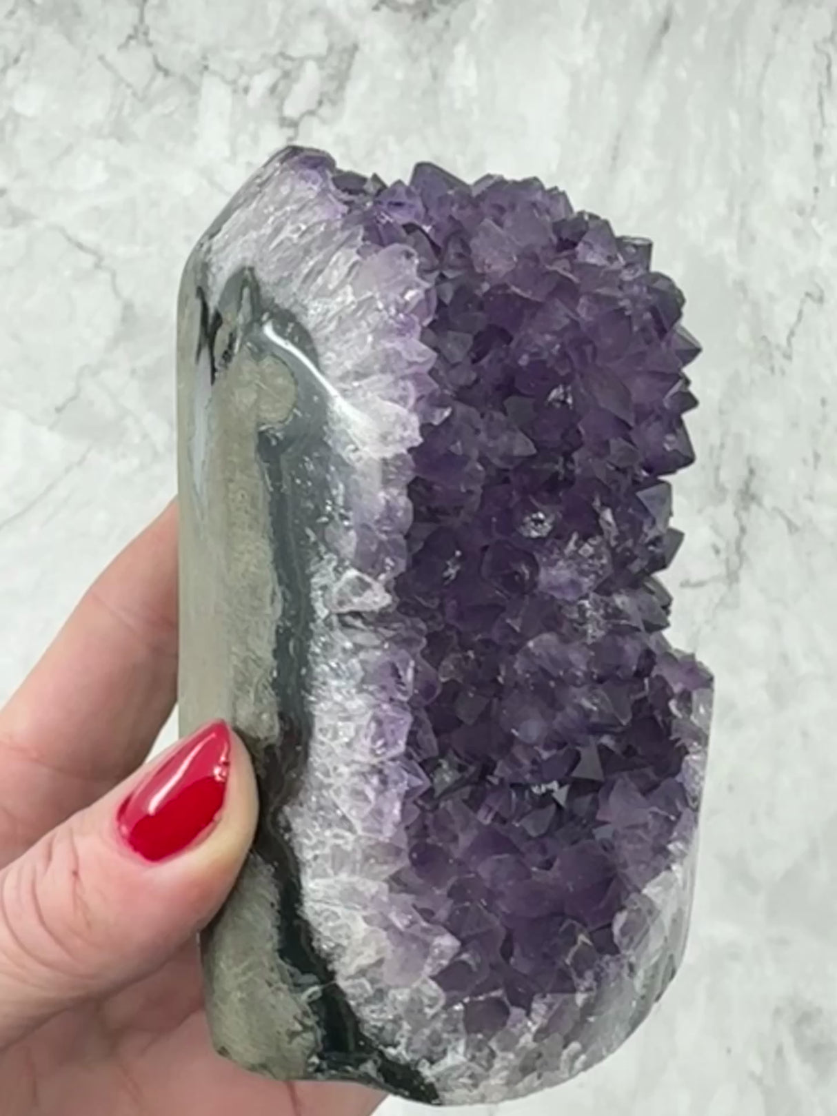 Amethyst Cluster 860g “I trust my intuition and allow it to guide me each day”