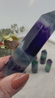 Rainbow Fluorite 6-Sided Point Collection – 7–8 cm × 2.5 cm (Intuitively Selected)