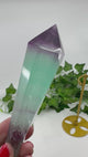Rainbow Fluorite Wand 177g with Gold Stand – Beacon of Alignment, Insight and Divine Order