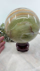 Green Onyx Sphere 4.842kg (14cm) – Stone of Strength, Healing & Emotional Renewal