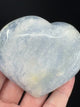 Blue Calcite Heart 206g - “I do not allow outside influences to disturb my inner peace”.