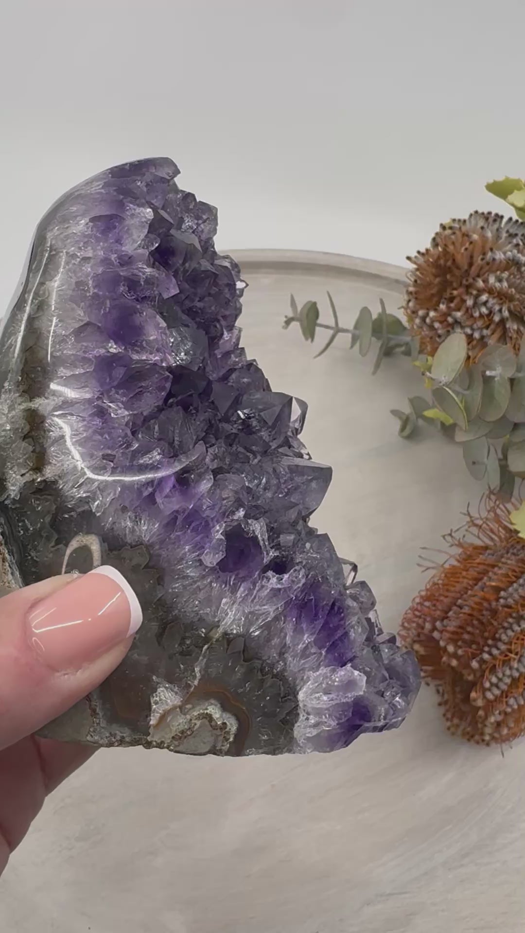 Amethyst Cluster | Healing Crystal of Peace & Protection | 879g