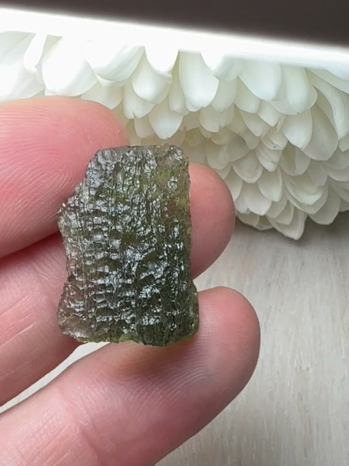 Moldavite Specimen #10 3.10g- Transformation & Protection