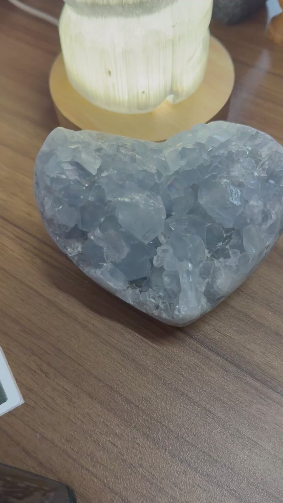 Celestite Heart 951g– Vessel of Divine Peace and Love