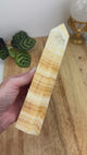 Orange Calcite Tower | 22cm | 722g | Motivation & Confidence