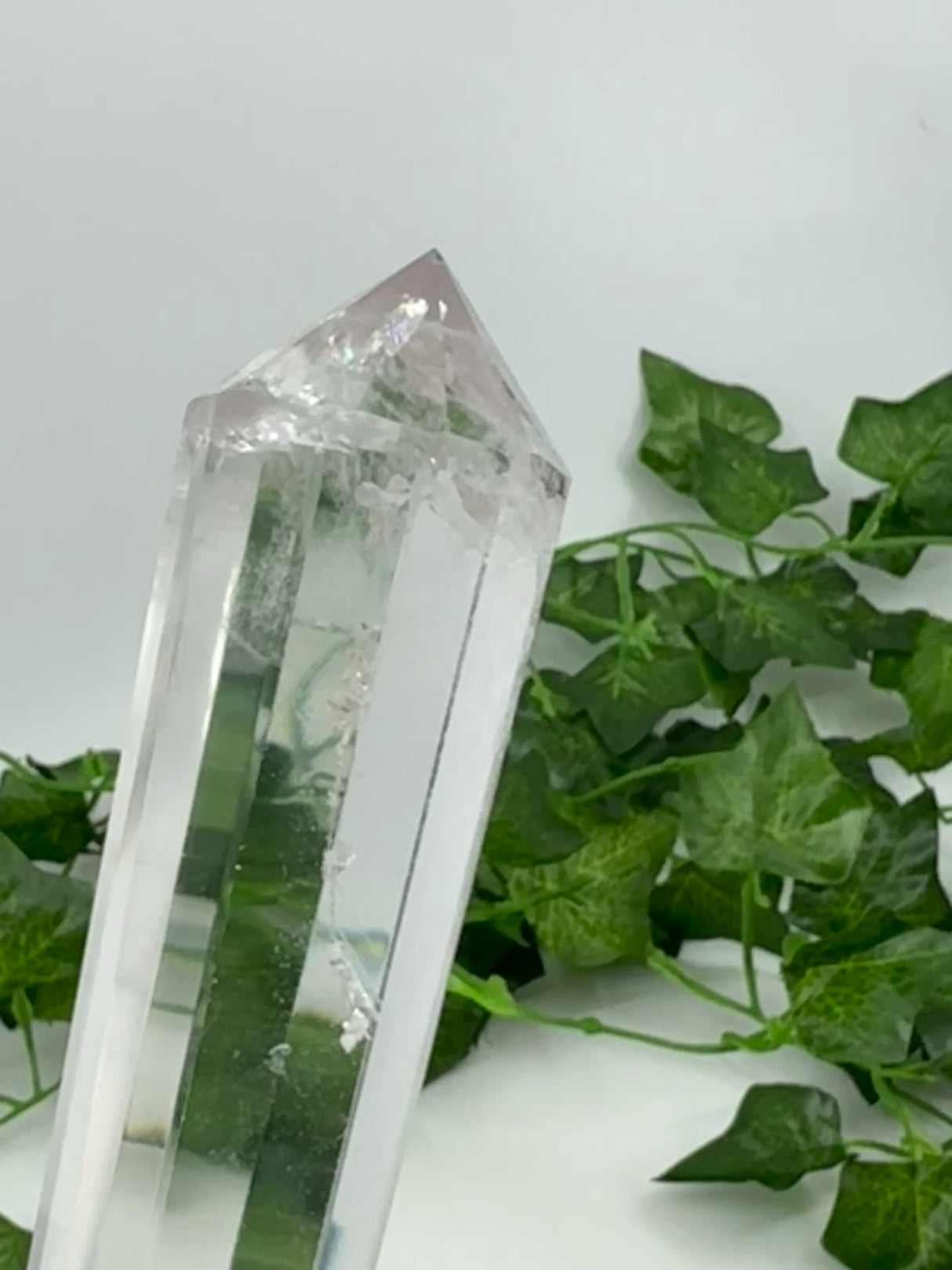 12-Sided Clear Quartz Vogel Wand 106g – Master Healer and Light Encoder