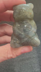 Labradorite Teddy Bear Carving –  Protection, Transformation and Magic