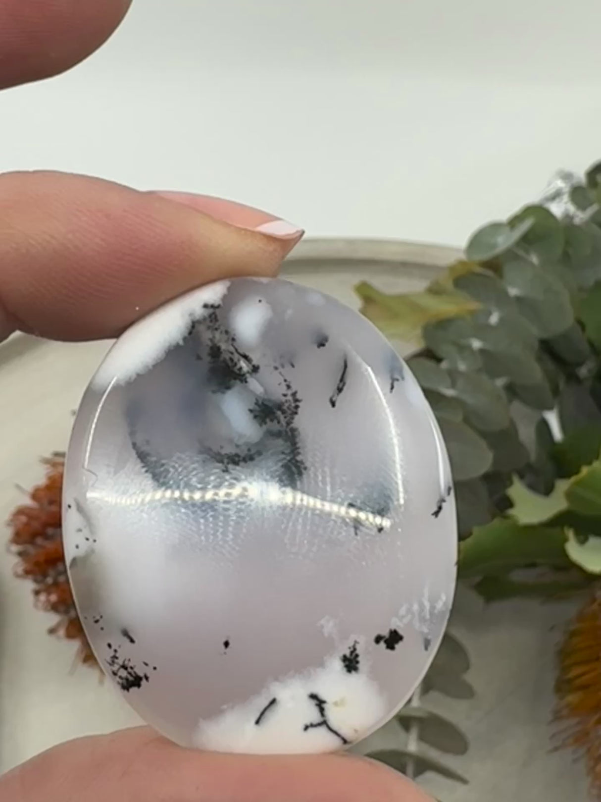 Dendritic Agate Cabochon | Nature’s Stone for Jewellery & Craft
