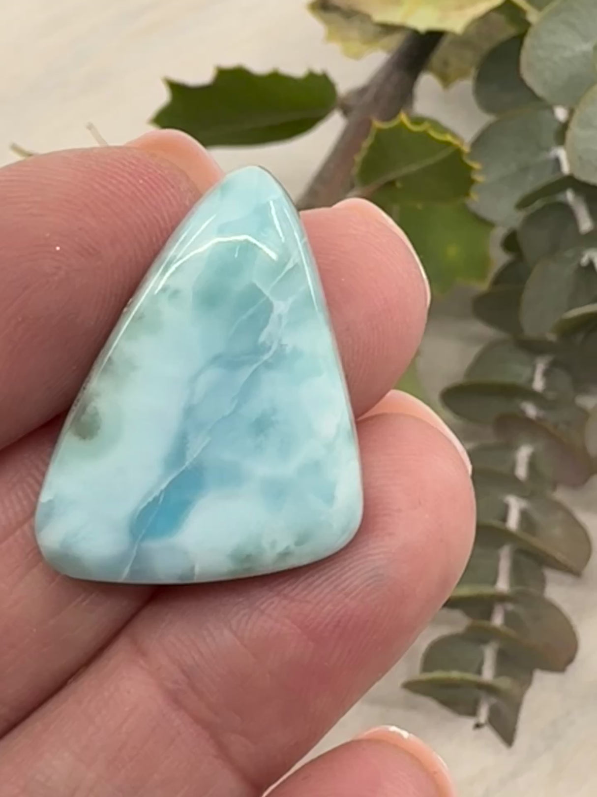 Larimar Cabochon | Ocean Blue Crystals for Jewellery & Craft