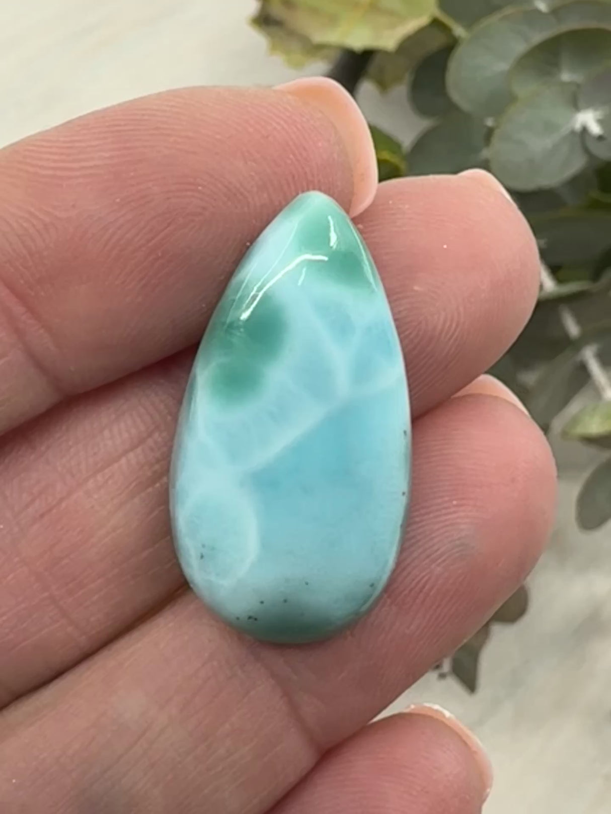 Larimar Cabochon | Ocean Blue Crystals for Jewellery & Craft
