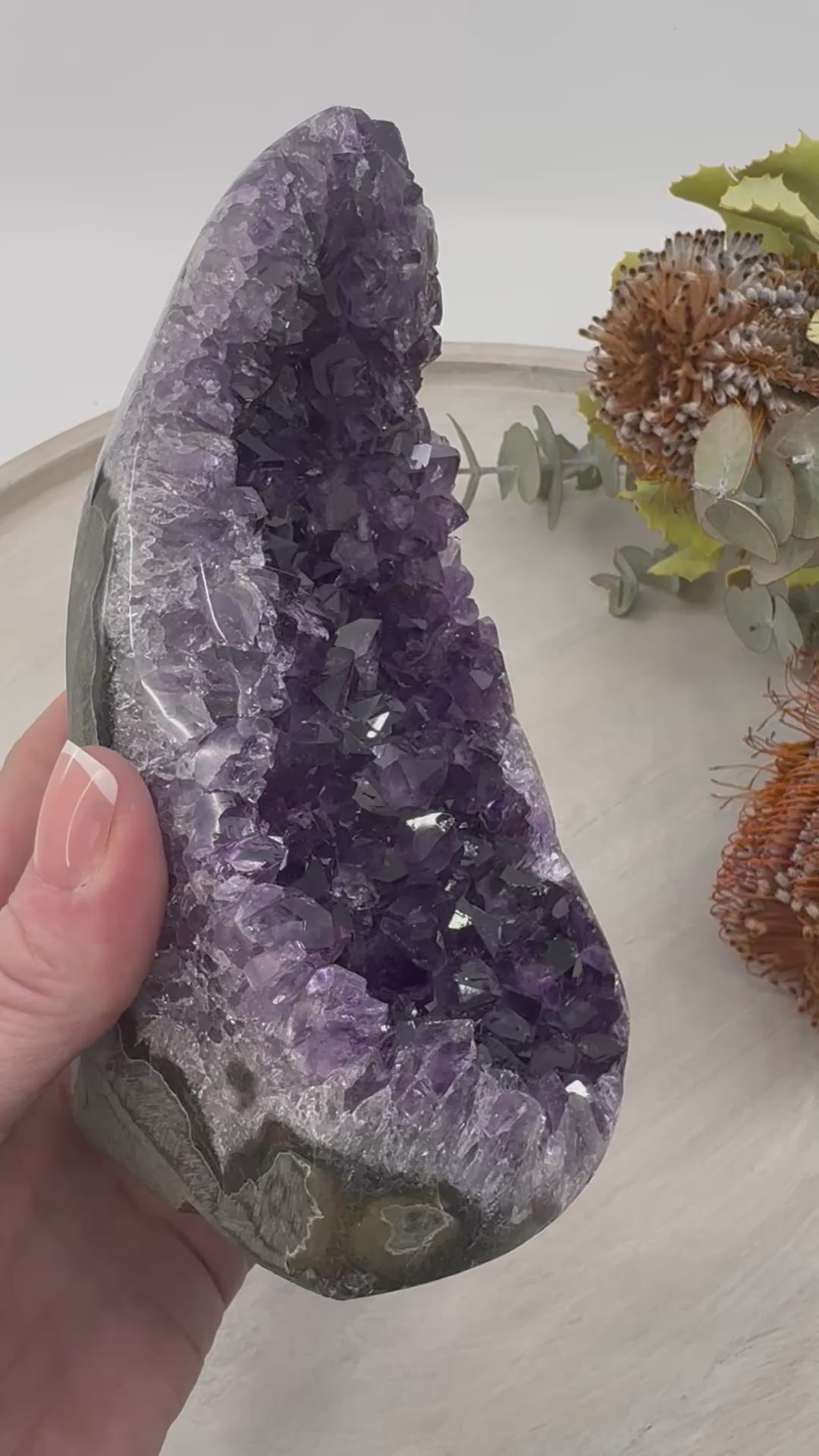 Amethyst Sparkly Cluster | Healing Crystal of Peace & Protection | 1.055Kilo