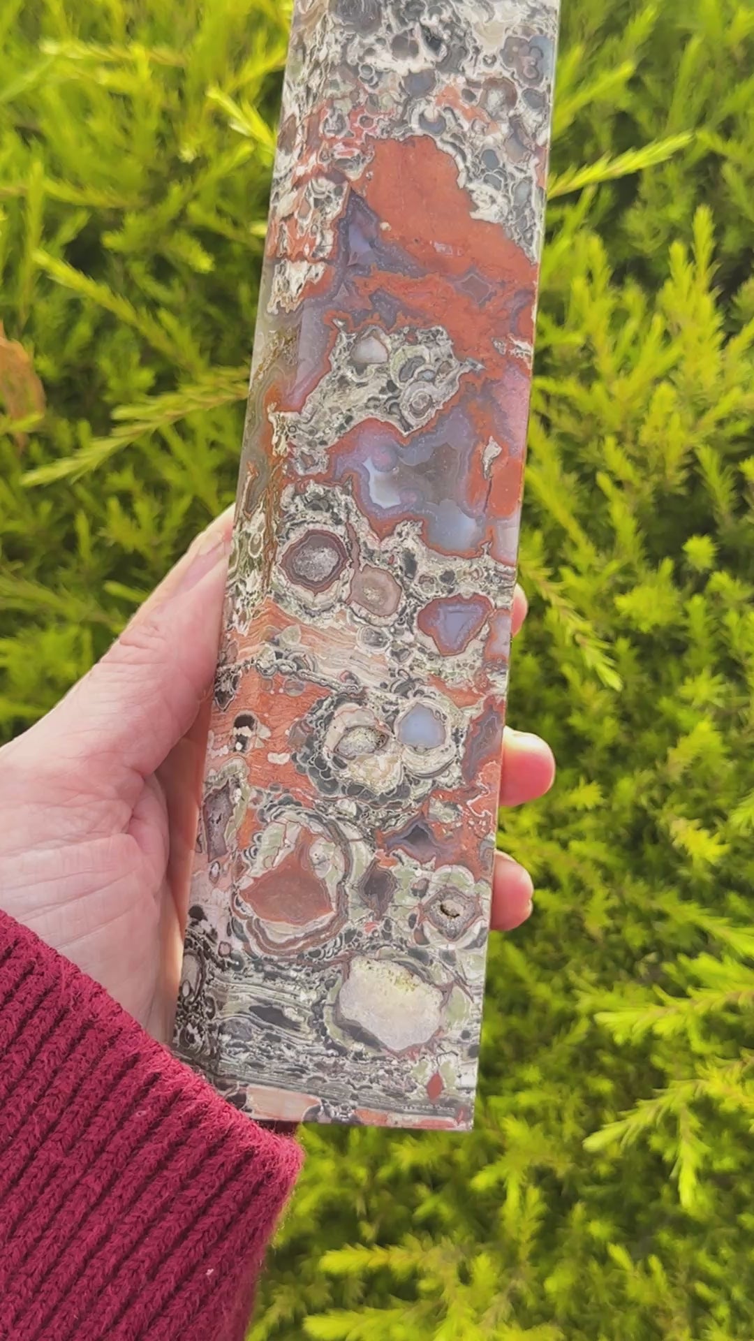 Money Agate Tower Australia | 798g | Abundance Crystal