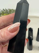 Black Obsidian 6 Sided Point Collection – 9–10 cm × 2.5 cm (Intuitively Selected)