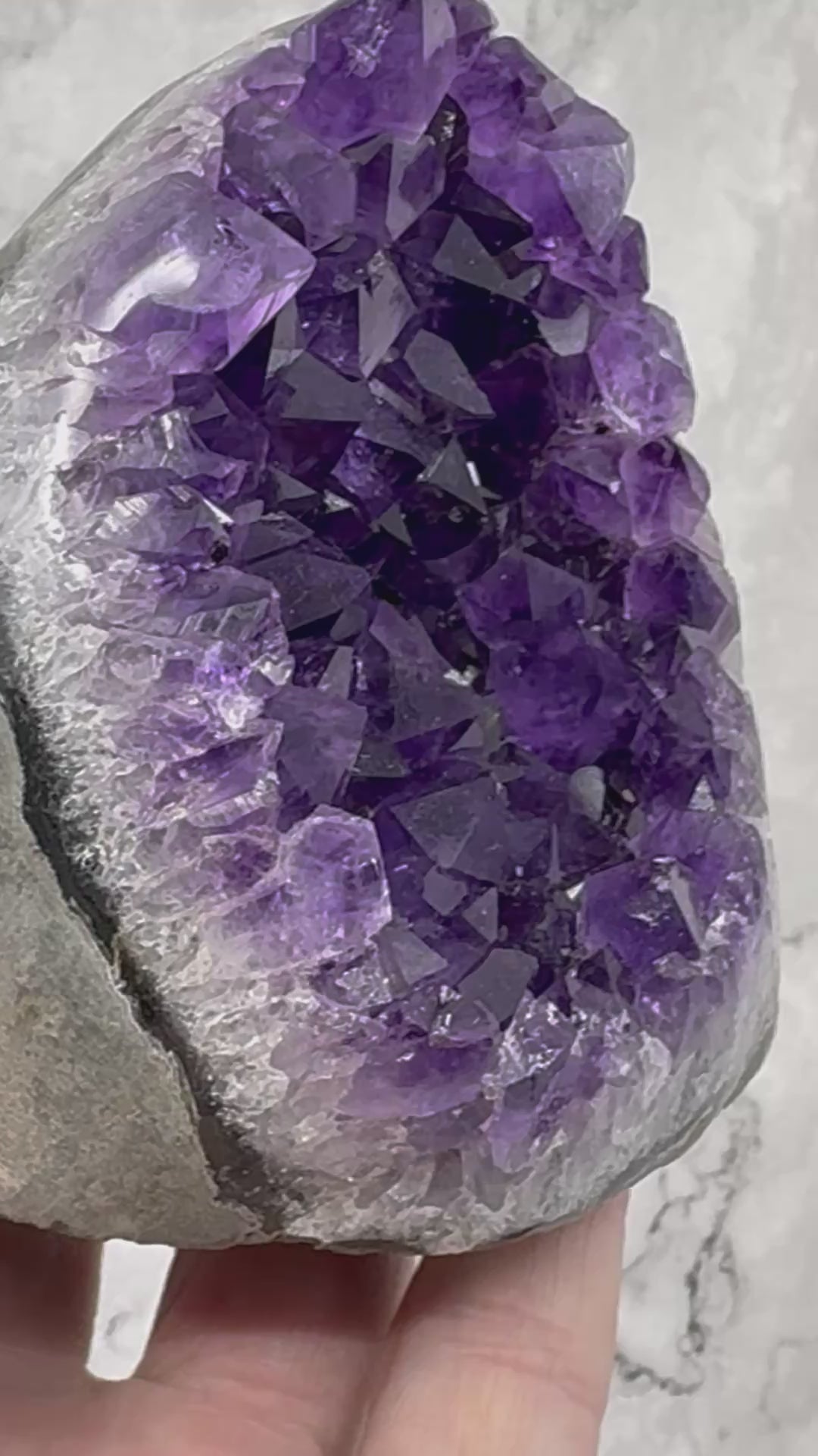 Amethyst Cluster 606g “I trust my intuition and allow it to guide me each day”