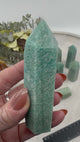 Amazonite 6-Sided Point Collection – 8–9 cm × 2.5–3 cm (Intuitively Selected)