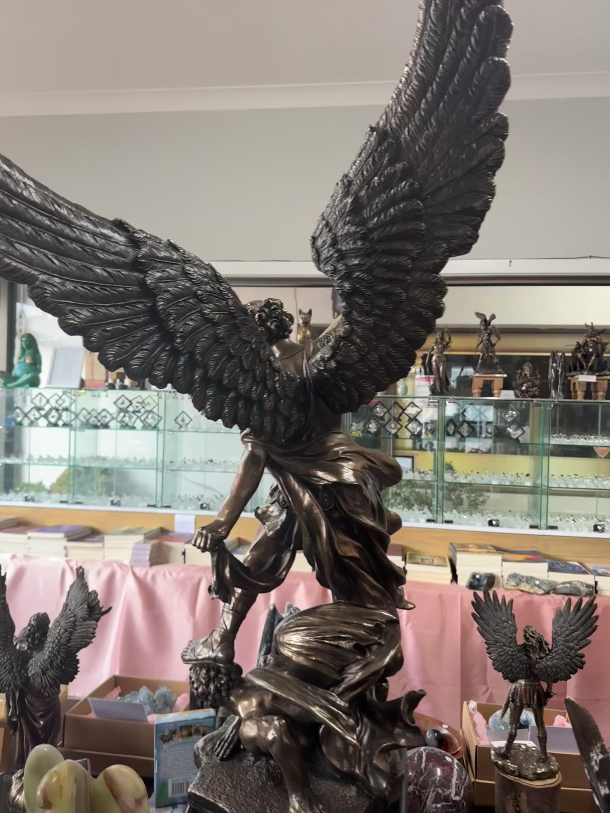 Monumental Archangel Michael statue for church, altar or sacred space