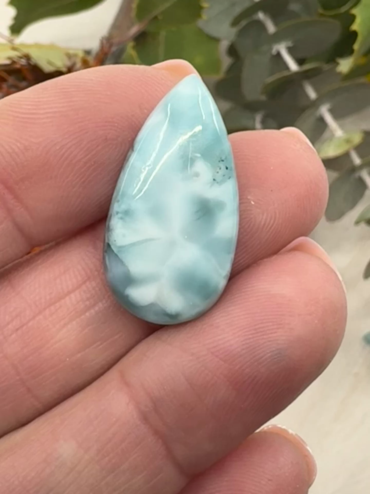 Larimar Cabochon | Ocean Blue Crystals for Jewellery & Craft