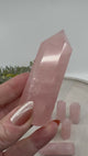 Rose Quartz 6-Sided Point Collection – 7.4–9 cm × 2.5–3 cm (Intuitively Selected)