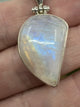 Moonstone Rainbow Silver Pendant - “My mind is open to new possibilities and opportunities”.