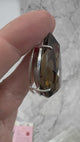 Smoky Quartz Large Silver Pendant - “My spirit is deeply grounded in the present moment”.
