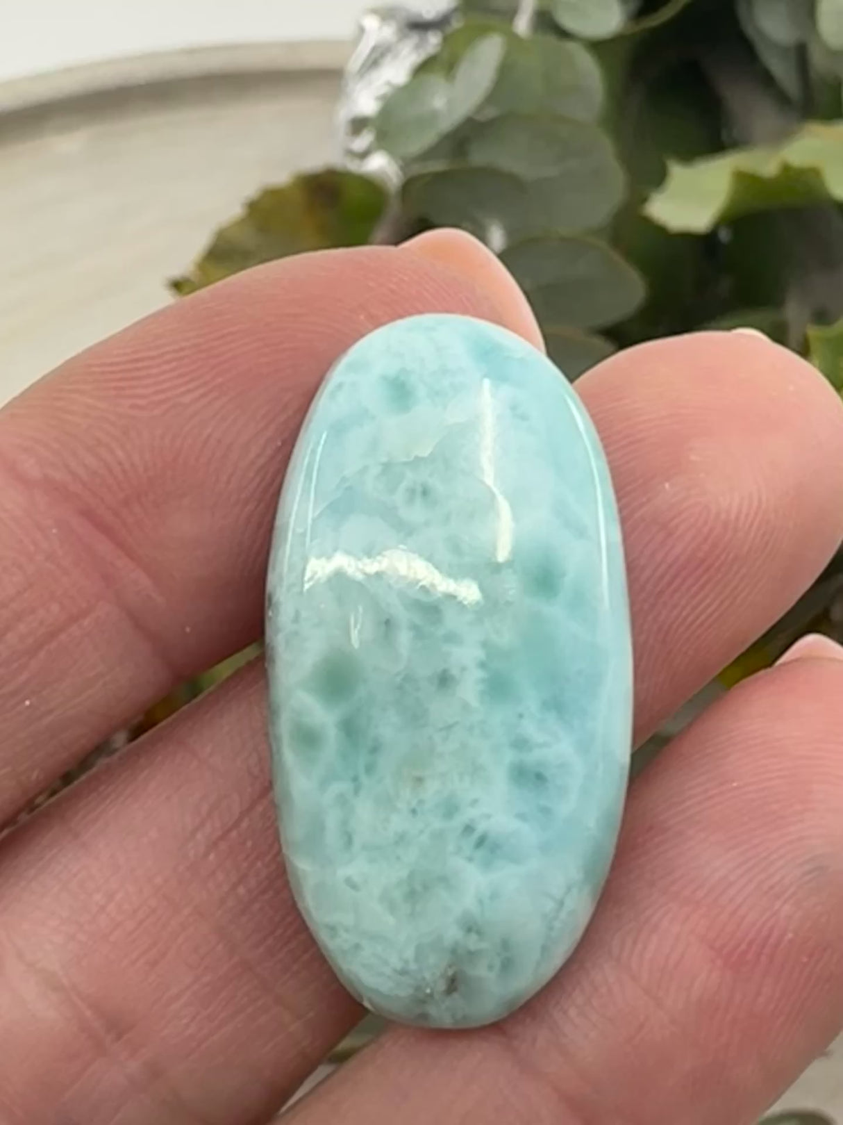 Larimar Cabochon | Ocean Blue Crystals for Jewellery & Craft