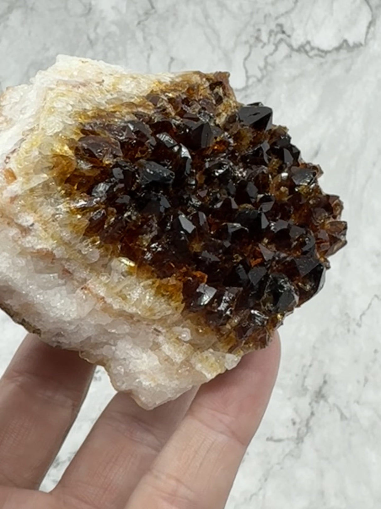 Citrine Cluster 353g - “I am successful in all areas of life”.