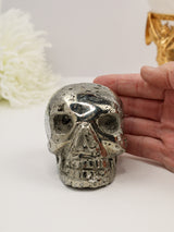 Pyrite Skull Carving #4 | 1.256kg | Protection & Energy