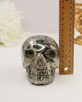 Pyrite Skull Carving #4 | 1.256kg | Protection & Energy
