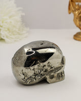 Pyrite Skull Carving #8 | 1.124kg | Protection & Abundance
