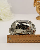 Pyrite Skull Carving #8 | 1.124kg | Protection & Abundance