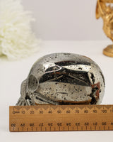 Pyrite Skull Carving #5 | 8.5cm | 1.363kg | Protection & Abundance