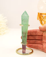 Rainbow Fluorite Wand | 148g | Clarity & Emotional Balance