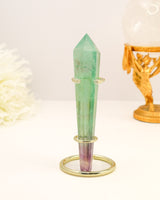 Rainbow Fluorite Wand | 148g | Clarity & Emotional Balance