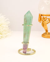 Rainbow Fluorite Wand | 148g | Clarity & Emotional Balance