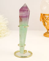 Rainbow Fluorite Wand | 202g | Intuition & Inner Harmony