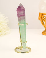 Rainbow Fluorite Wand | 202g | Intuition & Inner Harmony