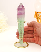 Rainbow Fluorite Wand | 202g | Intuition & Inner Harmony