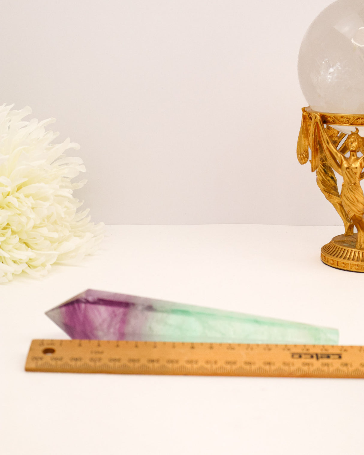 Rainbow Fluorite Wand | 202g | Intuition & Inner Harmony
