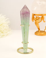 Rainbow Fluorite Generator Wand Australia | 211g | Intuition & Balance