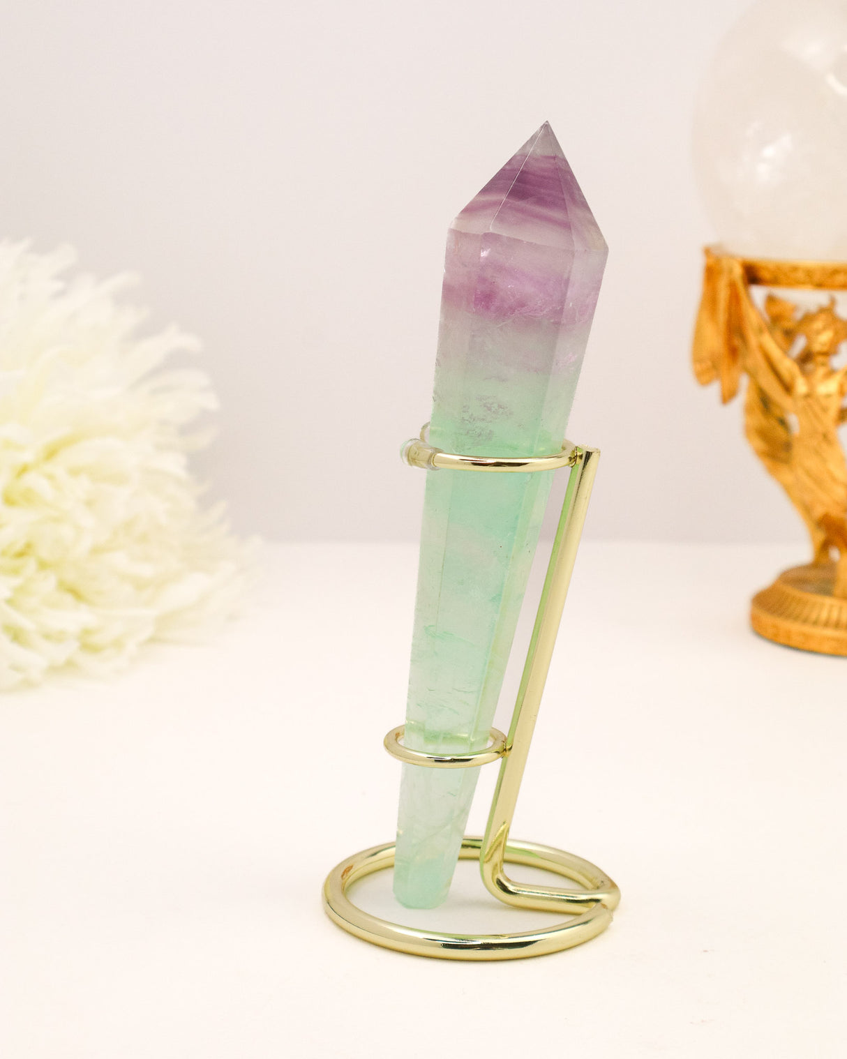 Rainbow Fluorite Generator Wand Australia | 211g | Intuition & Balance