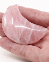 Rose Quartz Crescent Moon – Crystal of Love & Gentle Healing
