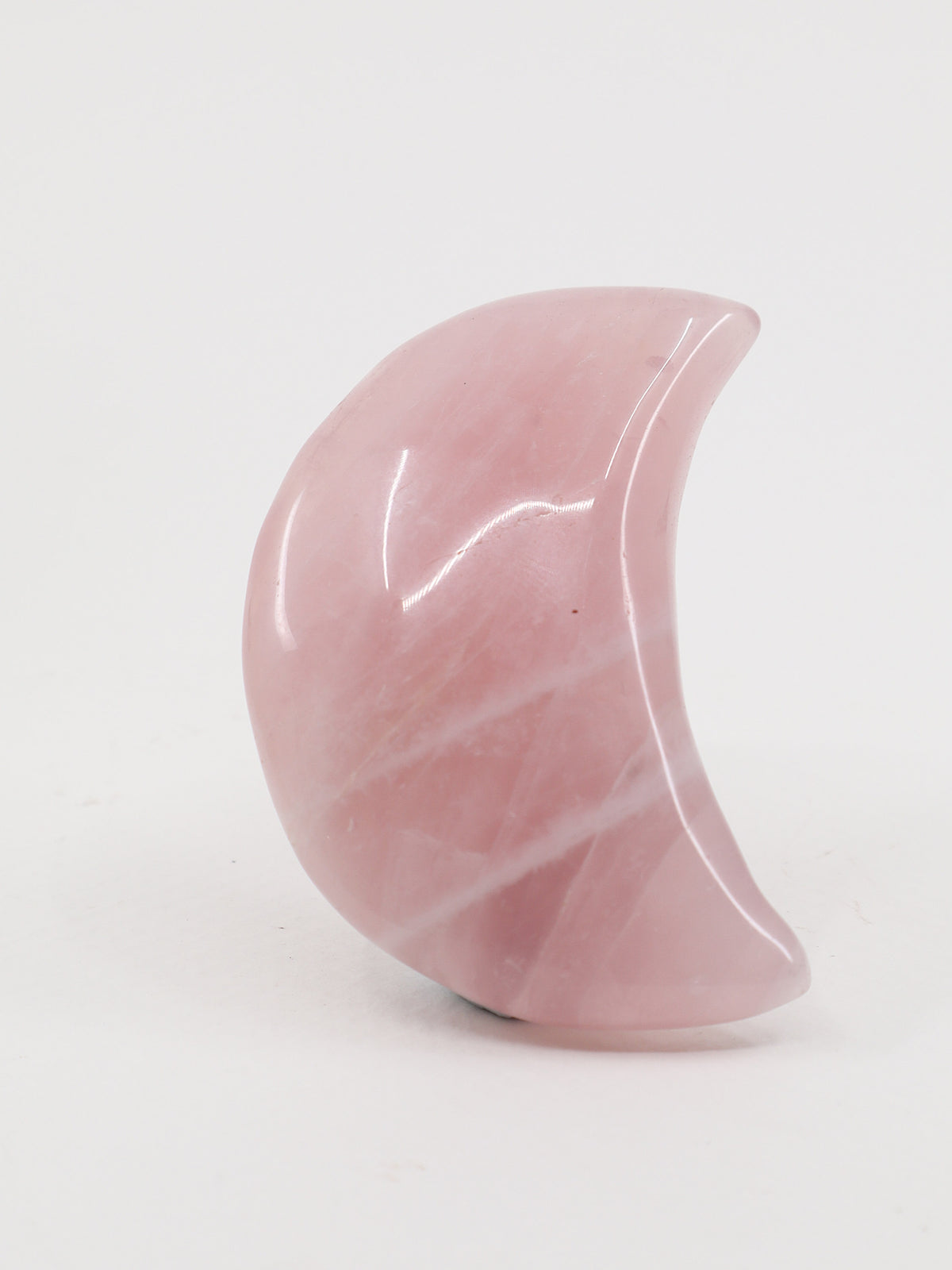 Rose Quartz Crescent Moon – Crystal of Love & Gentle Healing