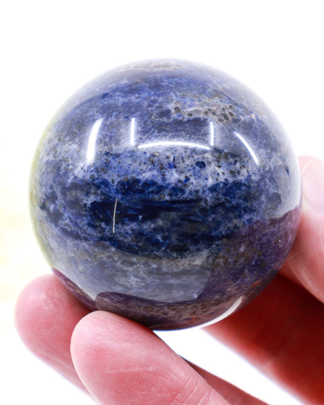 Sodalite Sphere – Deep Blue Crystal Sphere 189g
