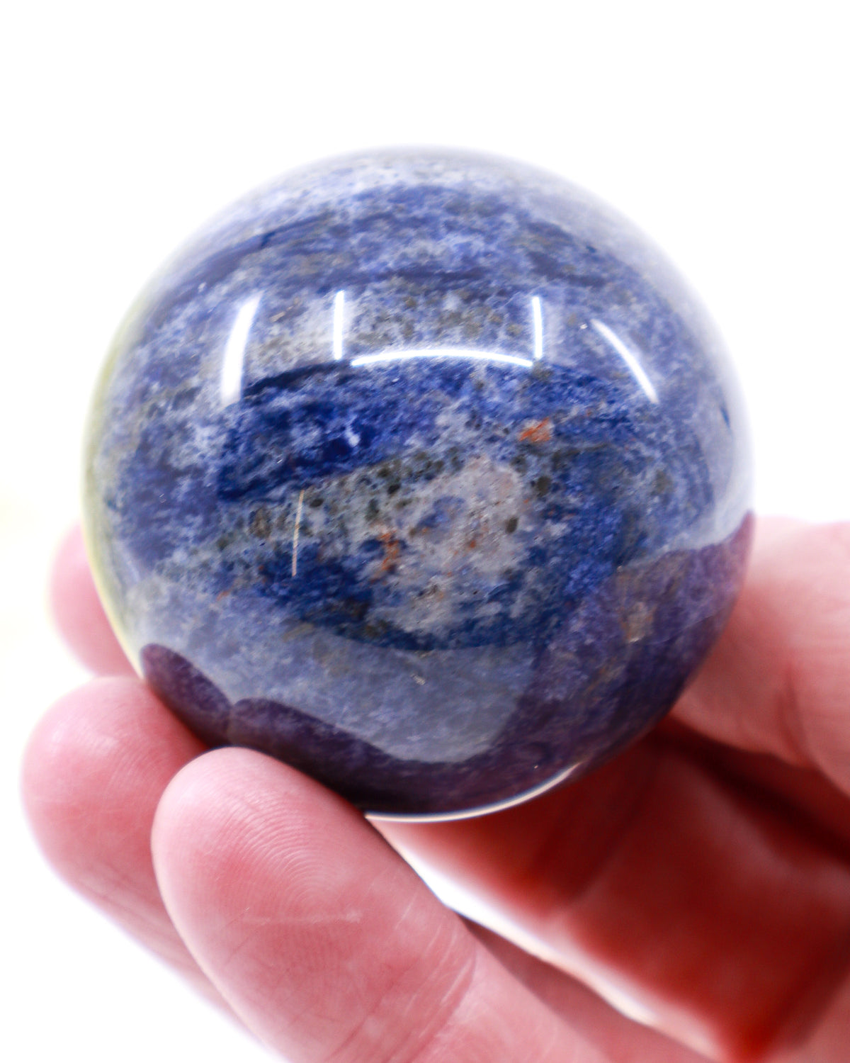 Sodalite Sphere – Deep Blue Crystal Sphere 189g